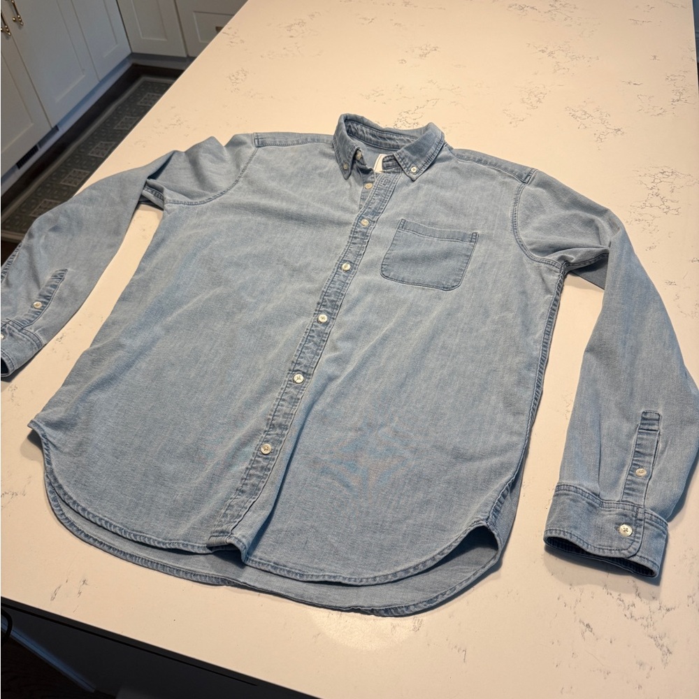 GAP Blue Casual Button Down Shirt Relaxed Fit
